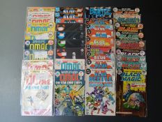 Thirty-five DC comics comprising OMAC 1-4 x2, 5, 6, 8 and 1-4. Blue Beetle 1, 2 x2, 3 x2, 4-8, 13