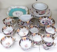 A collection of Bloor Derby / Davenport and other 19thC/20thC ceramics including French portrait