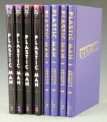 Eight DC Archive Editions Plastic Man comic books volumes 1-8.
