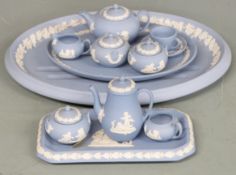 Wedgwood Jasperware miniature tea ware
