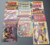 Seventeen Marvel Comics Daredevil comprising 10, 12, 13, 21, 22, 27, 28, 30, 33, 68, 120, 121,