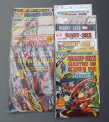 Eleven Marvel Comics Giant-Size comprising Dracula 3, Doc Savage 1, Werewolf 3 and 5, Power Man 1,