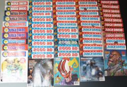 Seventy 2000AD Judge Dredd magazines comprising The Complete Judge Dredd 31, 35-41 and 42 x2,