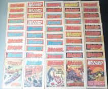 Fifty-four Wizard comics comprising issues July 3 1976 - June 17 1978.