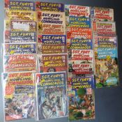 Twenty-six Marvel Comics Sgt. Fury and his Howling Commandos comprising 7, 13 guest staring