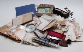 A box of all world stamps, loose and in packets, all periods, together with early stamp covers
