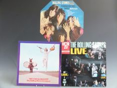 The Rolling Stones - Through the Past Darkly (LK 5019) octagonal sleeve, red inner, record appears