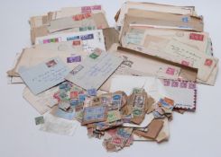 A quantity of mainly George VI stamps on covers - GB, Commonwealth, USA, Europe etc, together with