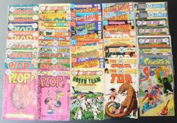 Forty DC comics comprising Plop! 7-14 and 16-19, Plop! Giant 22 and 23, Fox and the Crow 32, The