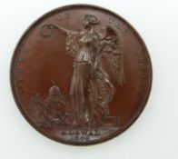 Victorian bronze Sutlej medal, Aliwal 1846, possibly a bronze prototype / specimen, D36.2mm