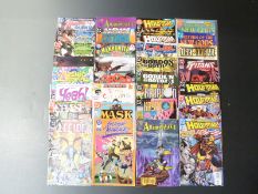 Fifty-four DC comics including Legion, Cosmic Boy, Slash Mariud, Hourman, Return of the New Gods