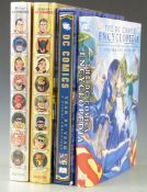 Four DC comic books comprising The Silver Age of Marvel Comics and The Golden Age of Marvel Comics