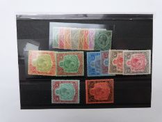 Nyasaland mint stamps 1913-21 1/2d-£1 plus shades