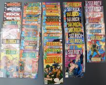 Sixty-two DC comics comprising Sgt Rock 1, 7 x2, 8, 10, 11x3, 12-14, 15 x2, 16, 17, 19, 21, 307,
