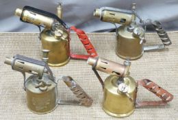 Four blow lamps