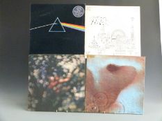 Pink Floyd - Dark Side Of The Moon (SHVL 804) A3/B3, two posters, two stickers, stickered sleeve,