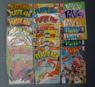 Nineteen DC comics Plastic Man comprising 1-4, 6, 7, 12, 15 x2, 16, 18 and 19, 1-4 and 3, 5 and 6.
