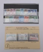 British Antarctic Territory mint stamps, 1963 10s and £1 x 2. Also later set