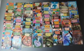 Seventy-four DC Comics Swamp Thing comprising The Saga Of The Swamp Thing 1-7, 9-13, 17, 18, 21, 22,