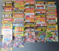 Thirty-six Marvel comics The Mighty World of Marvel Hulk comprising 84, 168, 170-176, 205-207,