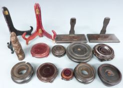 A collection of Chinese hardwood stands