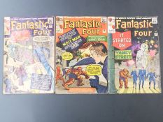 Three Marvel comics Fantastic Four comprising #20 The Molecule Man, #22 The Mole Man and #29 It