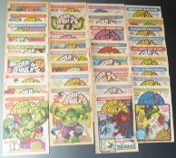 A run of sixty-three Marvel Comics Weekly Spider-Man and Hulk 376-449 (389, 399, 408, 419-424 and