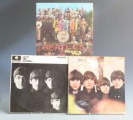 The Beatles - With The Beatles (PMC 1206), For Sale (PMC 1240) and Sgt. Pepper (PMC 7027) with inner