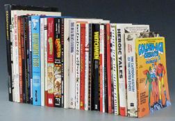 Thirty comic related books including The Cartoon History of the Universe, Dick Tracy Casebook,