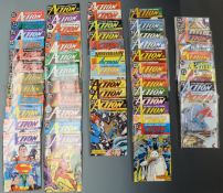 DC Action Comics comprising 1, 544, 601 x2, 602, 603, 604 x2, 605 x2, 606-612, 613 x2, 614 x2, 615-