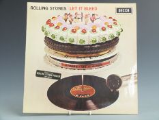 The Rolling Stones - Let It Bleed (LK 5025) stickered sleeve but no poster, record and cover