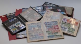 A collection of Swiss stamps in eight stockbooks and ring binders