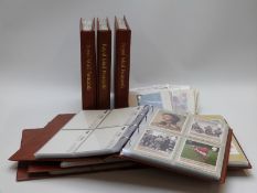 Six albums of PHQ cards plus loose cards