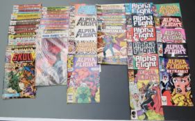 Forty Marvel comics comprising Skull The Slayer 2-5 and 7, The Human Fly 1 and 5-8, Nick Fury