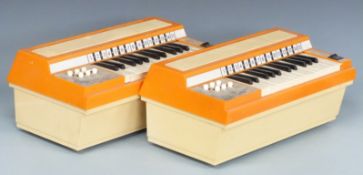Two Rosedale Virtuoso Cortina electric chord organs
