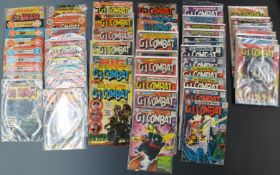 Fifty-four DC comics comprising GI Combat 56, 74, 81, 88, 89, 98, 99, 101, 102-104 x2, 106-108 x2,