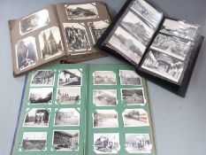 Three postcard and photograph albums containing mainly Continental postcards, early 20thC onwards,