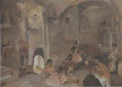 Russel Flint limited edition (371/850) print, 'Symposium of Lousanne' with embossed gallery blind