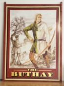 The Buthay metal pub sign believed ex Rangeworthy or Wickwar, 132 x 91cm overall