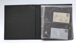 A good collection of Commonwealth stamps on cover with some rare examples. Includes early Australian