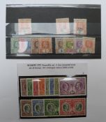 Cayman Islands mint stamps. 1905 1/2d-1s. 1907 4d-5s. 1907 5s x 2. 1907 5s specimen. 1932 1/4d-10s.