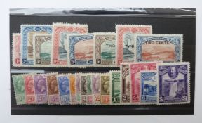 Dominica mint stamps. 1903-07 1/2d-5s. 1908-1920 1/2d-5s. British Guiana mint stamps. 1898 1c-15c