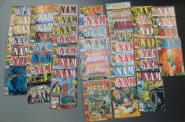 Forty-nine Marvel war comics comprising The Nam 6-8, 10 x2, 11 x2, 12, 13 x2, 14 x2, 15 x2, 16 x2,