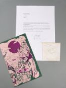 Jimi Hendrix autograph on square of paper, together with Brian Epstein Presents Sunday At The