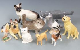 A collection of John Beswick and Beswick birds and animals, tallest 15cm