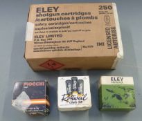 One-hundred-and-seventy-one 12 bore shotgun cartridges including Eley, Fiocchi and Rottweil, all