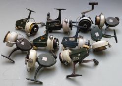 Ten Abu fixed spool fishing reels, many Cardinal models including 60, 70 444A, 40, 44, 66 and 333