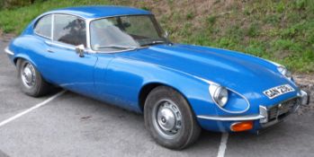 1971 E-Type Jaguar 5.3 litre V12 registration GAN 238J, by repute first owned by Prince Michael of