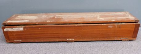 British Royal Navy sectioned or cutaway training 4.5 inch Mk 8 round dated 1970, length 123cm, in