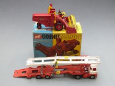 Two Corgi Major Toys diecast model vehicles Massey-Ferguson '780' Combine Harvester 1111 in original